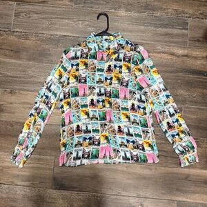 Alice & Olivia Button Up Blouse